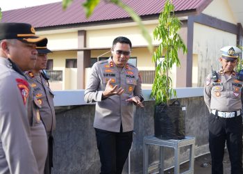 Kapolres Gowa Resmikan Taman Pekarangan Pangan Lestari Milik Satbinmas