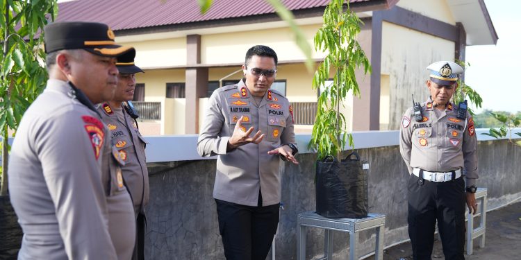 Kapolres Gowa Resmikan Taman Pekarangan Pangan Lestari Milik Satbinmas
