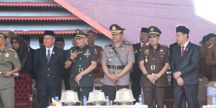 Kapolres Wajo Hadiri Apel Kesiapsiagaan Nasional Satpol PP dan Linmas Tingkat Sulsel