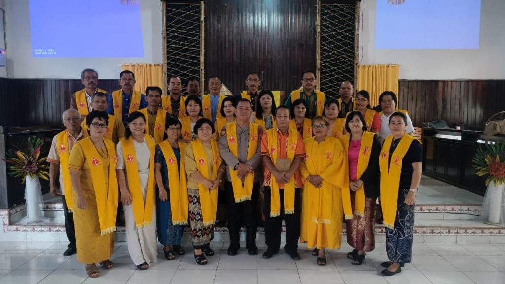 Kasat Samapta Polres Toraja Utara Gelar Minggu Kasih di Gereja Toraja Jemaat Tikala
