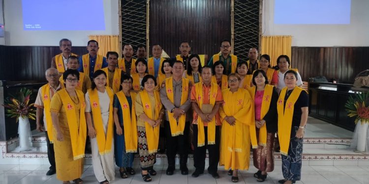 Kasat Samapta Polres Toraja Utara Gelar Minggu Kasih di Gereja Toraja Jemaat Tikala