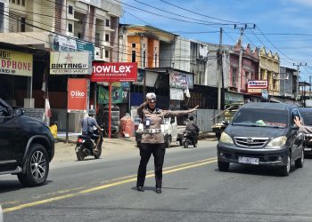 Polwan Polres Luwu Turuun Langsung Amankan Pelaksanaan Sholat Jumat