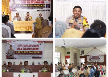 Kapolres Pangkep Lakukan Kunjungan Kerja dan Silaturahmi di Pangkajene dan Minasatene