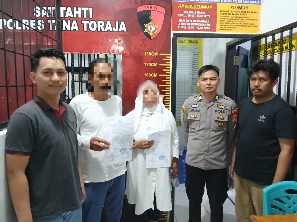 Sat Reskrim Polres Tana Toraja Amankan Pasutri Terduga Pelaku Tindak Pidana Eksploitasi Anak