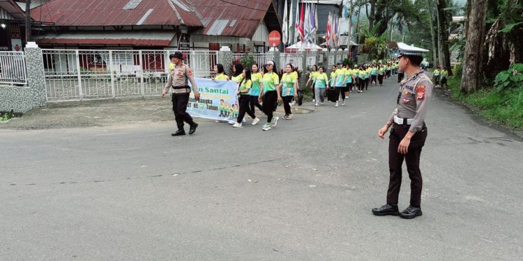 Kapolres Tana Toraja Turunkan Ratusan Personel Amankan Jalan Santai