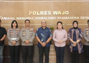 Kapolres Wajo Terima Kunjungan Tim Astamarena Mabes Polri Dalam Rangka Evaluasi Pelayanan Publik