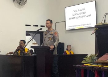 Kapolres Tana Toraja Gelar Minggu Kasih di Gereja Toraja Buntu Masakke