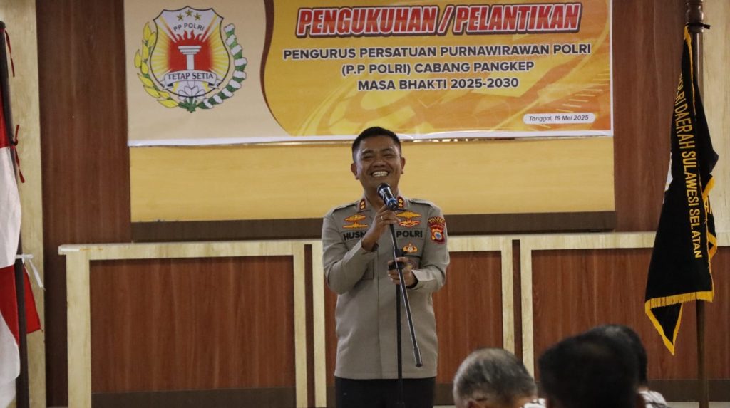 Kapolres Pangkep Pimpin Pengukuhan dan Pelantikan Pengurus PP Polri