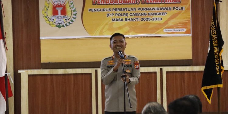 Kapolres Pangkep Pimpin Pengukuhan dan Pelantikan Pengurus PP Polri
