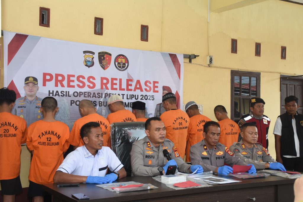 Kapolres Bulukumba Rilis Hasil Operasi Pekat, 9 Orang Diamankan Termasuk Yang Ngaku Wartawan dan Polisi
