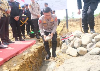 Kapolda Sulsel Peletakan Batu Pertama Pembangunan Rusun Batalyon D Pelopor di Luwu