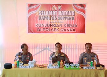 Kapolres Soppeng Lakukan Kunjungan Kerja ke Polsek Ganra