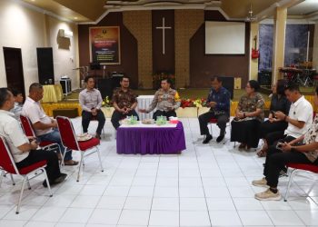 Jelang Pemungutan Suara Ulang, Kapolres Palopo Jalin Silaturahmi Dengan Tokoh Agama Nasrani