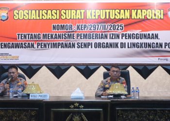 Tingkatkan Disiplin Anggota, Polres Pinrang Sosialisasi Mekanisme Penggunaan dan Pengawasan Senpi