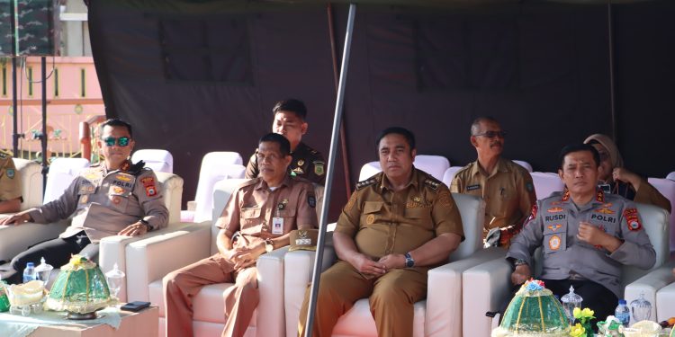 Kapolres Maros Hadiri Panen Raya di Lahan Demonstrasi Plot Kodam XIV Hasanuddin