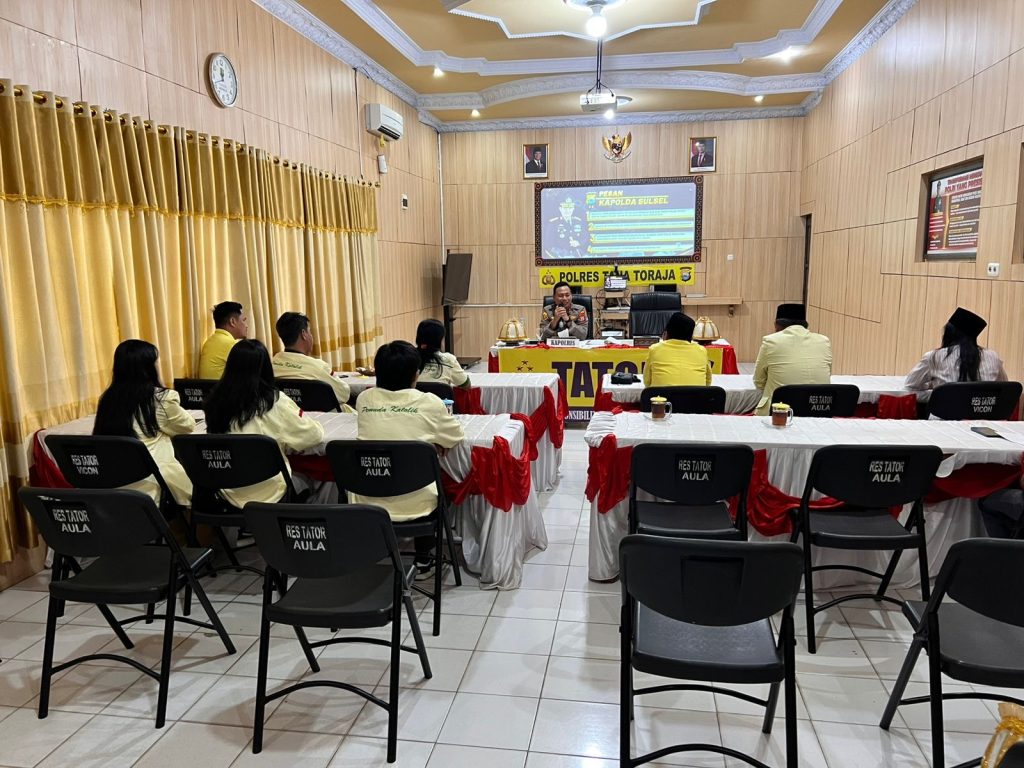 Terima Kunjungan OKP Pemuda Katholik, Kapolres Tana Toraja Harapkan Dukungan Dan Sinergitas
