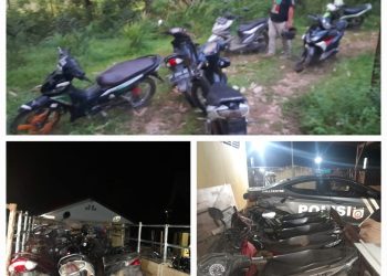 Personel Polsek Sanggalangi Polres Torut Gerebek Lokasi Judi Sabung Ayam, 6 Motor Diamankan
