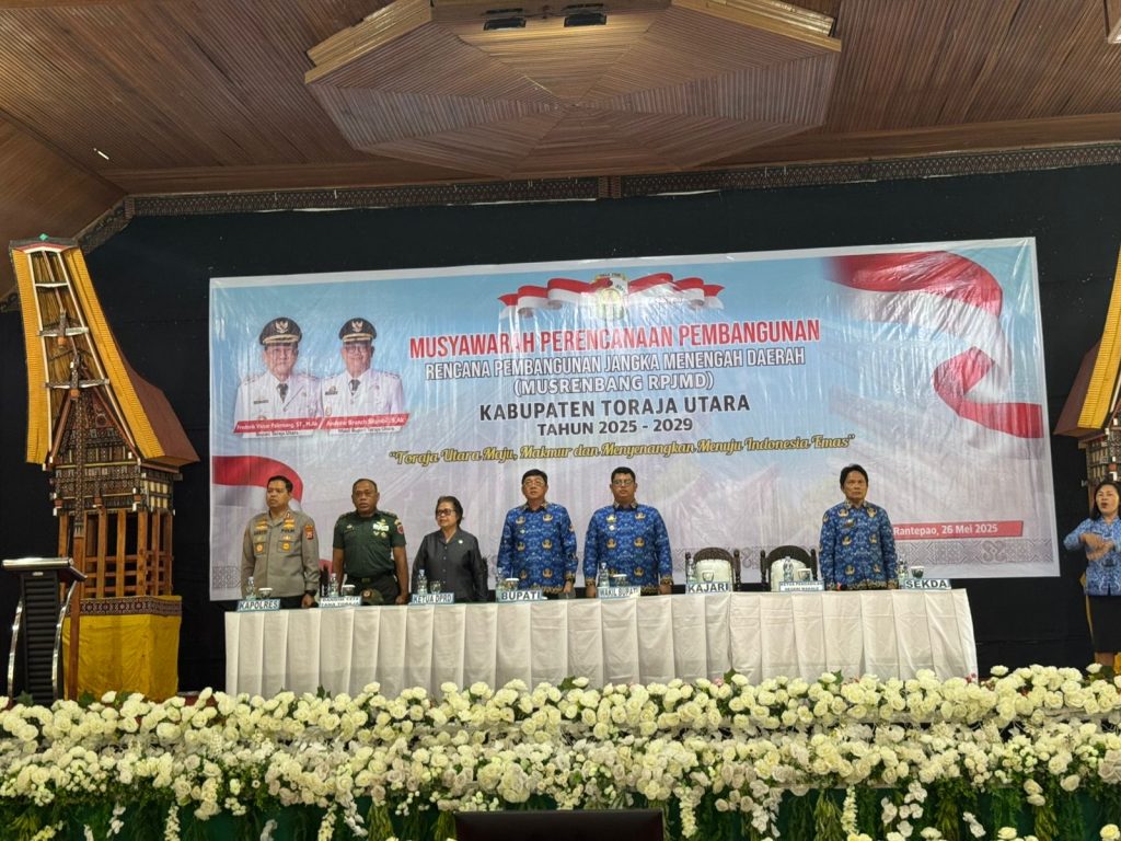 Dukung Perencanaan Pembangunan, Kapolres Toraja Utara Hadiri Musrenbang RPJMD 2025-2029