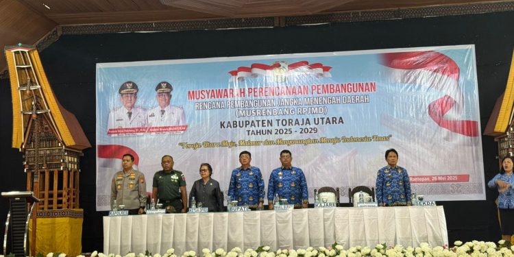 Dukung Perencanaan Pembangunan, Kapolres Toraja Utara Hadiri Musrenbang RPJMD 2025-2029