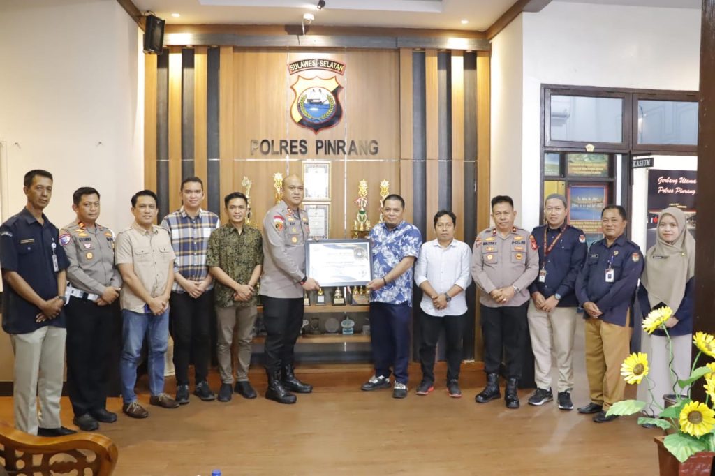 Kapolres Pinrang Terima Kunjungan Silaturahmi Komisi Pemilihan Umum