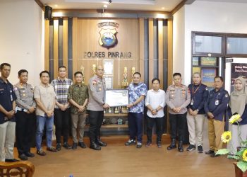 Kapolres Pinrang Terima Kunjungan Silaturahmi Komisi Pemilihan Umum