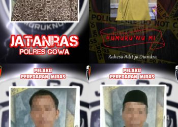 Unit Resmob Polres Gowa Amankan 4 Pelaku Yang Terlibat Dalam Peredaran Miras