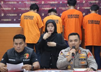 Kapolres Maros Rilis Hasil Ungkap Pelaku Pembusuran  Yang Viral di Media Sosial