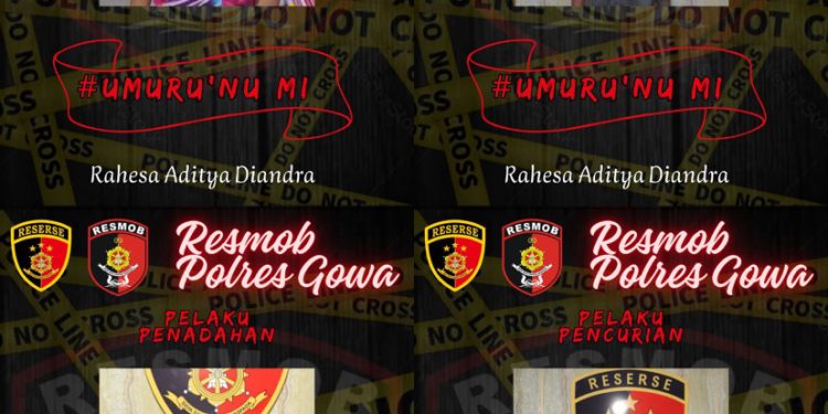 Unit Resmob Polres Gowa Amankan Empat Pelaku Pencurian dan Penadahan HP di Makassar