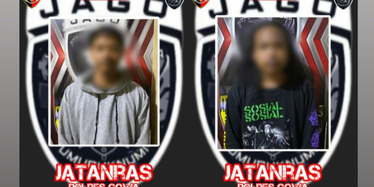 Unit Jatanras Satreskrim Polres Gowa Amankan Enam Pelaku Premanisme di Batas Kota