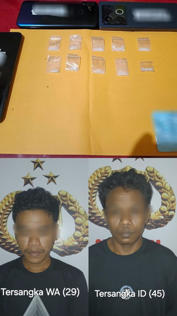 Satres Narkoba Polres Bulukumba Tangkap Dua Pengedar Sabu, 10 Saset Diamankan