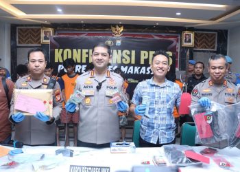 Kapolrestabes Makassar Rilis Kasus Pembakaran, Perampokan dan Pencabulan Yang Dilakukan Guru Ngaji