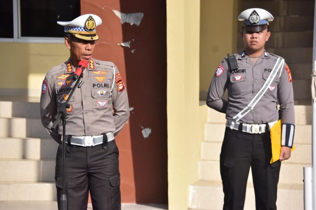 Jelang Kunker Kapolri dan Mentan di Bone, Dirlantas Polda Sulsel Pimpin Apel Kesiapan Pengamanan