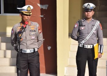 Jelang Kunker Kapolri dan Mentan di Bone, Dirlantas Polda Sulsel Pimpin Apel Kesiapan Pengamanan