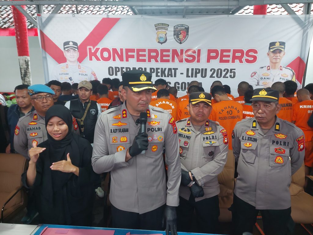 Rilis Hasil Operasi Pekat Lipu 2025, Kapolres Gowa: 270 Tersangka Dari 16 Jenis Kasus
