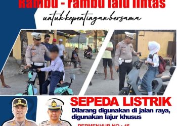 Kasat Lantas Polres Bantaeng Aktif Edukasi Masyarakat Terkait Penggunaan Sepeda Listrik