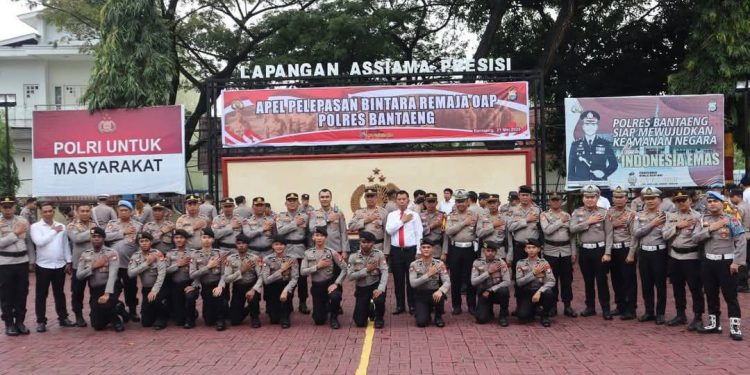 Kapolres Bantaeng Pimpin Upacara Pelepasan Bintara Remaja OAP Polda Papua Barat 
