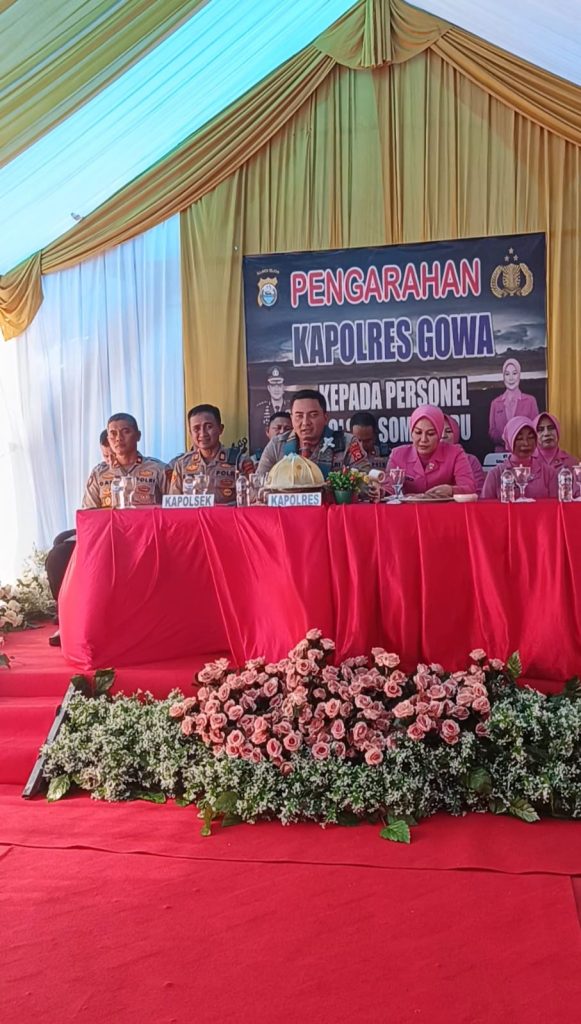 Ini Pesan Kapolres Gowa Saat Melakukan Kunjungan Kerja di Polsek Somba Opu