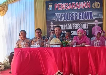 Ini Pesan Kapolres Gowa Saat Melakukan Kunjungan Kerja di Polsek Somba Opu
