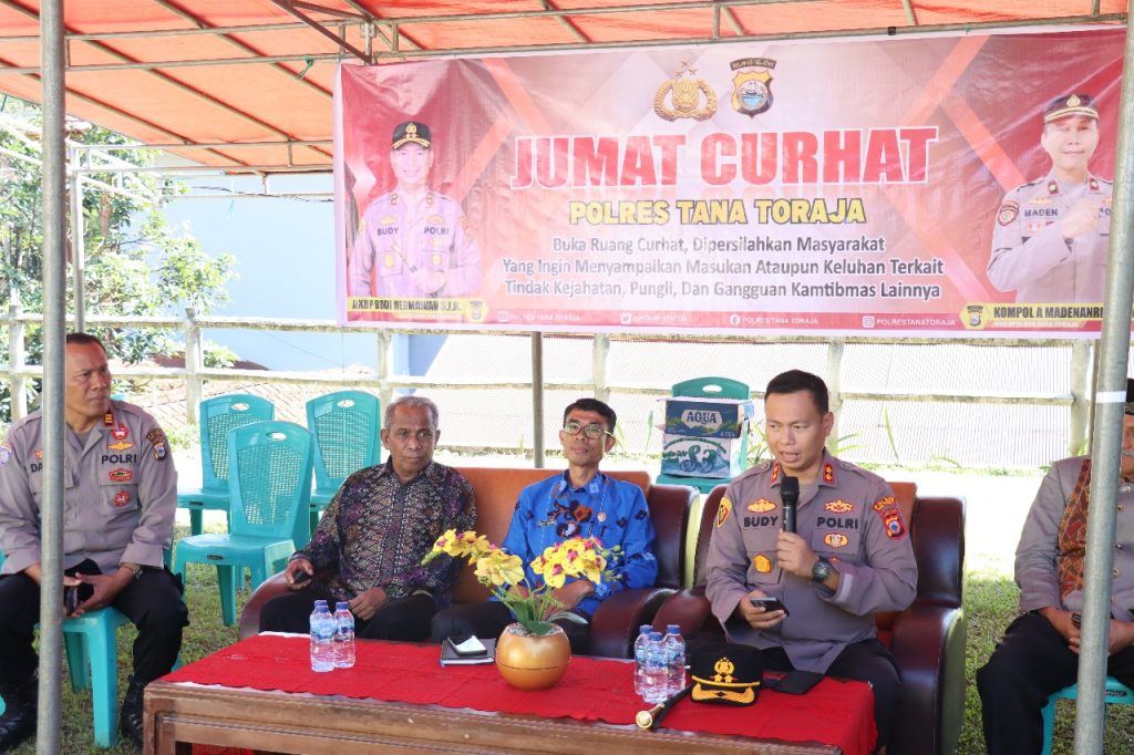 Ini Penyampaian Kapolres Tana Toraja Saat Pimpin Jumat Curhat di Batupapan