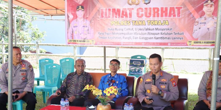 Ini Penyampaian Kapolres Tana Toraja Saat Pimpin Jumat Curhat di Batupapan