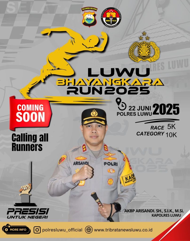 Perkuat Sinergi dan Semangat Hari Bhayangkara, Polres Luwu Akan Gelar Bhayangkara Run 2025
