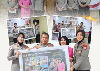 Kapolres Pelabuhan Makassar Pimpin Pelepasan Personel Yang Memasuki Purna Bhakti