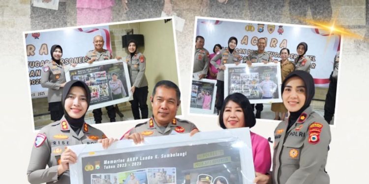 Kapolres Pelabuhan Makassar Pimpin Pelepasan Personel Yang Memasuki Purna Bhakti