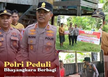 Kapolres Pangkep Pimpin Bakti Sosial Dalam Rangka HUT Bhayangkara ke-79 