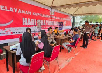 Polres Wajo Hadirkan Layanan Publik Untuk Masyarakat Dalam Rangka Hut Bhayangkara Ke-79