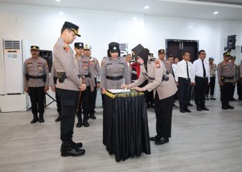 Kapolrestabes Makassar Pimpin Sertijab, Kompol Andi Husnaeni Resmi Jabat Kasat Lantas