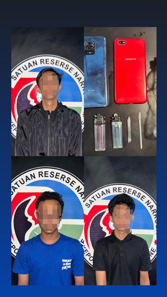 Satresnarkoba Polres Bone Kembali Ungkap Kasus Sabu, Tiga Pemuda Diamankan Bersama Barang Bukti