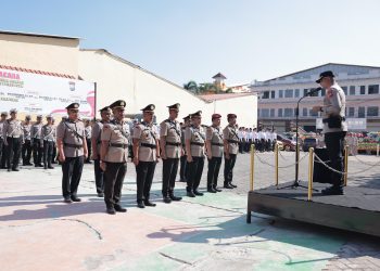 Kapolres Gowa Pimpin Upacara Serah Terima Jabatan Sejumlah Kasat dan Kapolsek