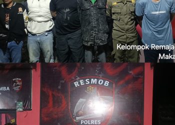 Personel Polres Bulukumba Gagalkan Rencana Tawuran Dua Kelompok, 13 Pemuda Diamankan