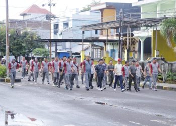 Peringati Hari Bhayangkara ke-79, Polres Pinrang Gelar Olahraga Bersama Dengan Forkopimda